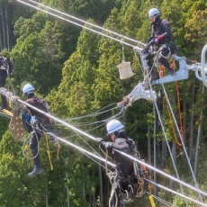 送電線張替工事